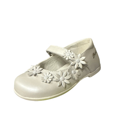 Primigi Girls' Nappa Perlata Leather Kids Shoes - White