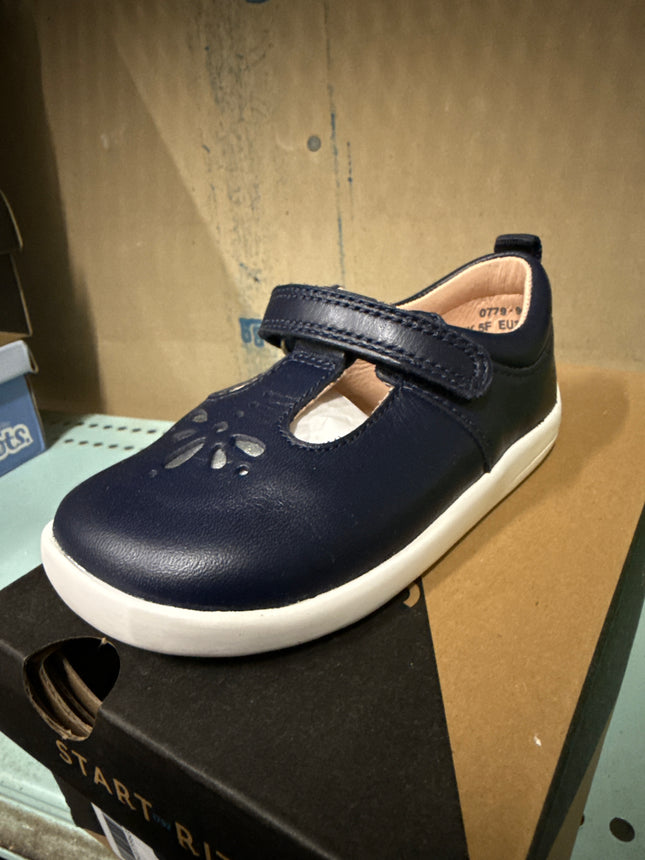 Start-Rite Girls’ Puzzle Leather Kids Shoes - Navy