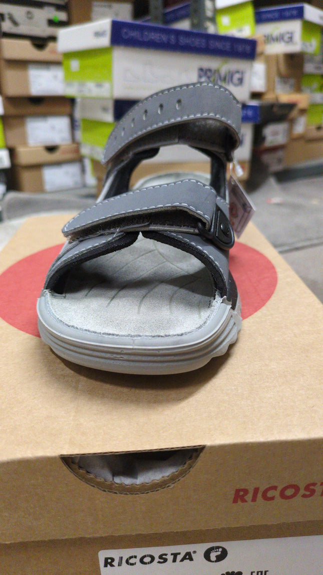 Ricosta Boys’ Leather Sandals - Gray
