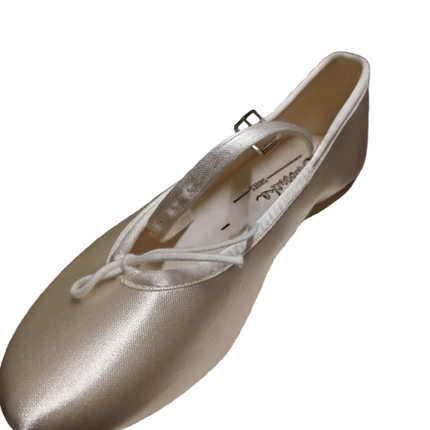 Gandolfi Satin Bar Shoes – Ivory