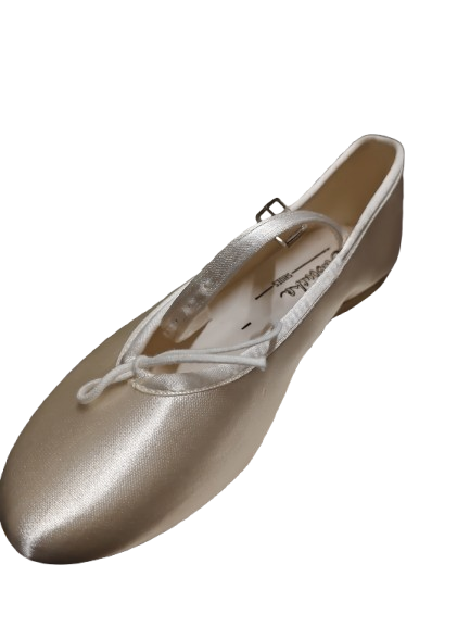 Gandolfi Satin Bar Shoes – Ivory