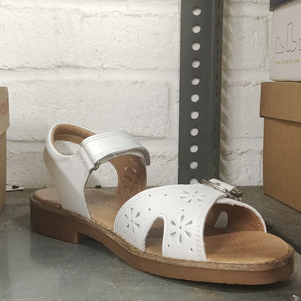 Start-Rite Girls’ Holiday Sandals - White/Brown