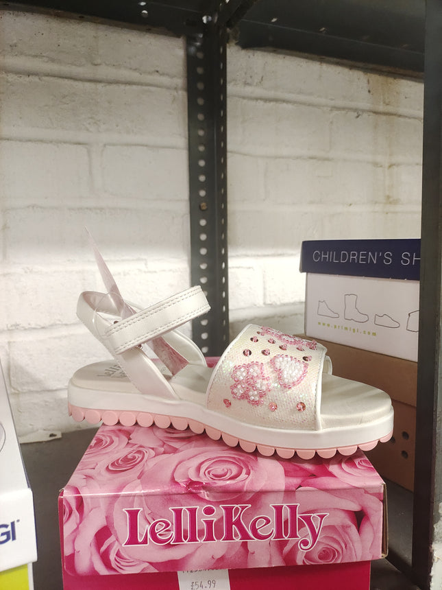 Lelli Kelly Girls’ Cressida Sandals- White/Pink