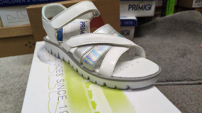 Primigi Girls’ Leather Shoes - White/Silver