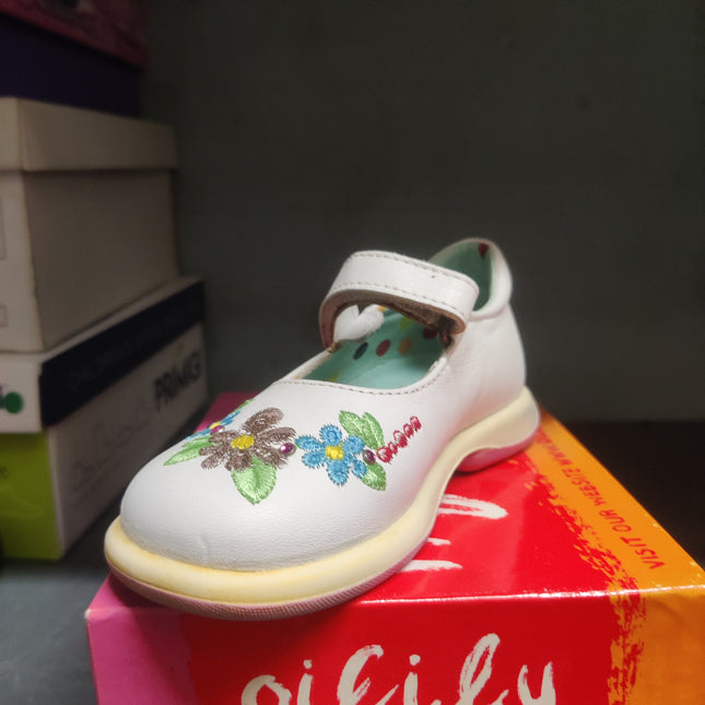 Oielily Girls’ Sandra Leather Kids - Shoes - White