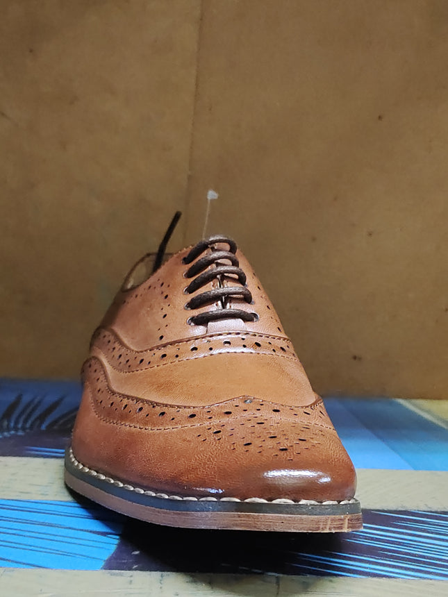 Goor Formal Leather Shoes – Brown