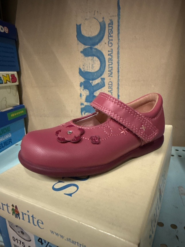 Start-Rite Girls' Tattle Leather Kids Shoes - Rose Wine