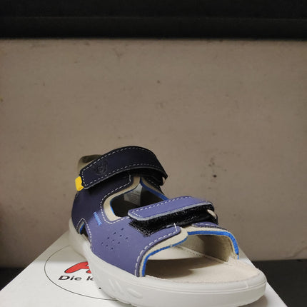 Ricosta Kent Mamba Boys’ Leather Sandals– Nautic/Kiesel