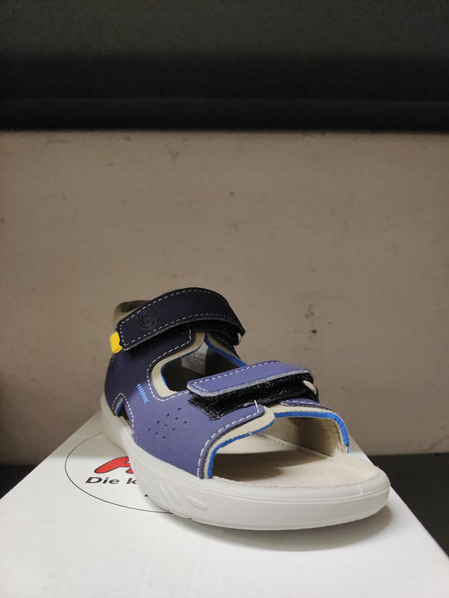 Ricosta Kent Mamba Boys’ Leather Sandals– Nautic/Kiesel