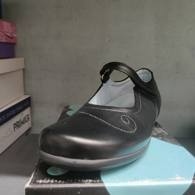 Rhino Girls’ Elise Leather Kids Shoes - Black