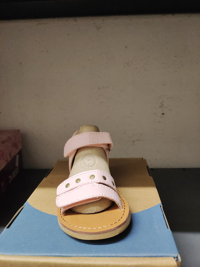 Shoesme Girls’ Leather Cut Sandals  – Pink