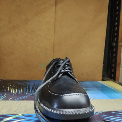 ECCO Junior Arlanda Boys’ Leather Apron Shoes – Black